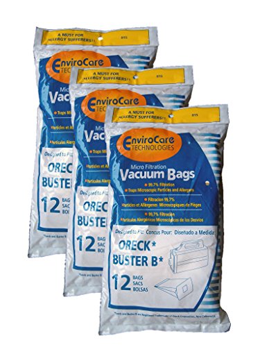 36 Oreck Buster B Portable Canister Microfiltration Vacuum Cleaner Bags