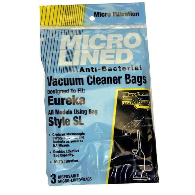 Eureka Style SL 61125B Micro Allergen Vacuum Cleaner Bags by DVC Made in USA