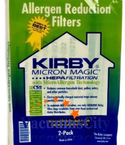 Kirby Santria Upright Style F Hepa Micron Magic Bags 2 Pk Part # 205808,205811A