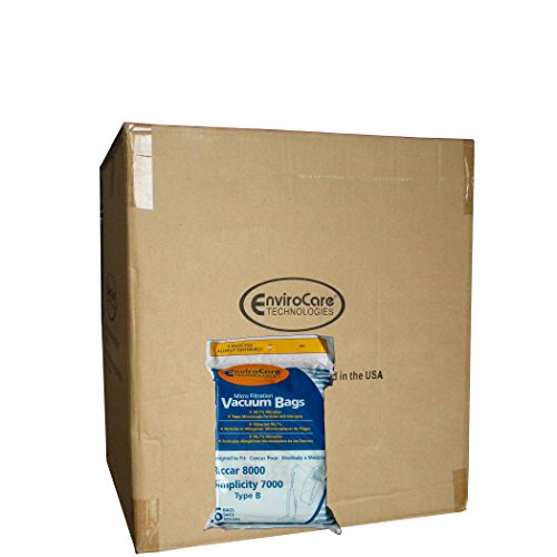150 Riccar 8000 & Simplicity 7000 Type B Vaccum Bags, Upright, Commercial Vacuum Cleaners, 8000, 7000, 7200, 7250, 7300, 7350, 7700, 7750, 7900, 7950