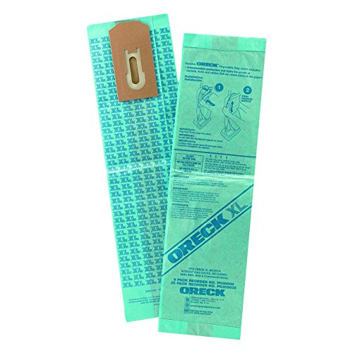 Oreck Commercial PK800025 Upright Vacuum Disposable Bag, For Upright Vacuum (Pack of 25),Blue