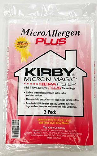 Kirby Allergen Plus Micron Magic Hepa Bags 2 Pk Part - 205814 by Kirby