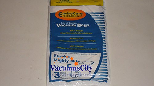 EnviroCare Replacement Vacuum Cleaner Dust Bags Designed to fit Eureka Type C Canisters 3 pack