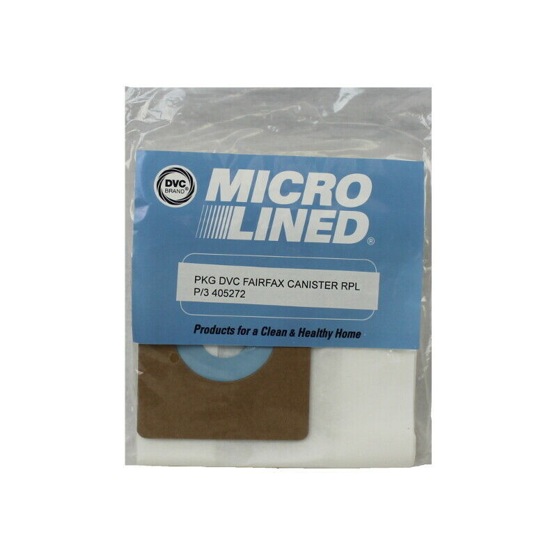 Fairfax Canister Micro Allergen Vacuum Cleaner Bags by DVC Made in USA