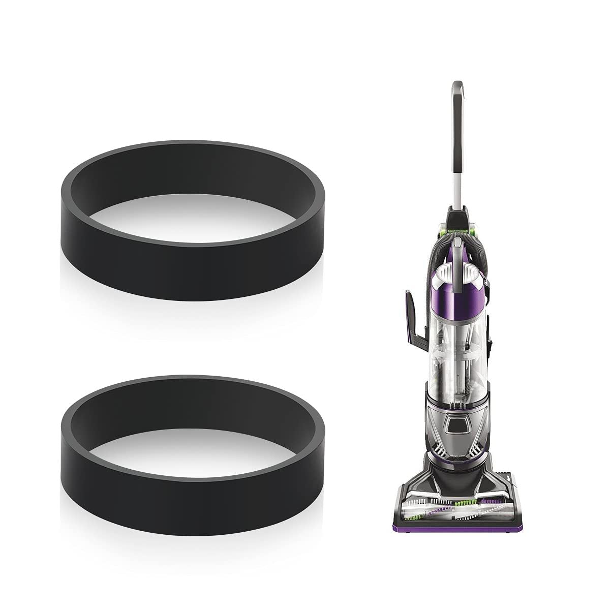 LANMU Replacement Belts Compatible with Bissell PowerGlide Lift-Off Pet Vacuum Models 2043, 2763, 9182 Series, Compare to Parts 1601961 (2 Pack)