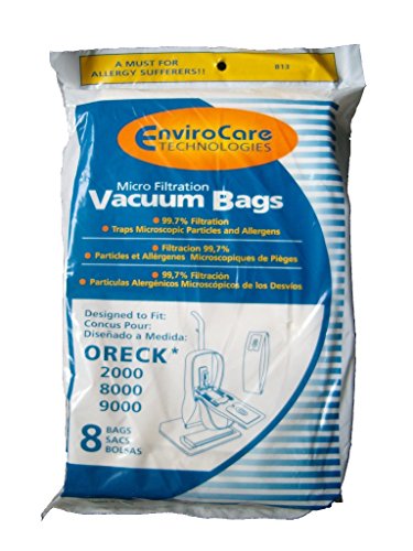 EnviroCare 8 Type CC Compatible with/Replacement for Oreck XL Allergen Upright Vacuum Cleaner Bag XL7 XL21 2000 8000 9000