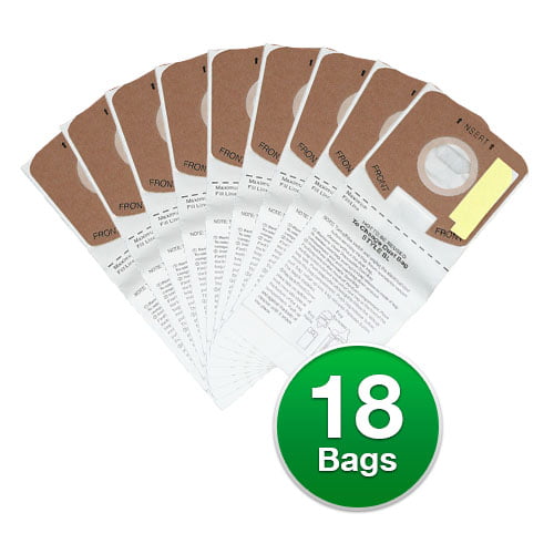 Replacement For Sanitaire 61125A / 156 Style SL Micro Vacuum Bags (6 Pack)