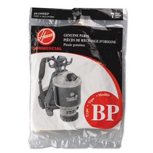 Hoover Shoulder Vac and Back Pack Type Bp Bags 7 Pk Part # 401000bp, 1ke2103000