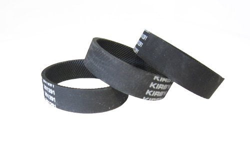 Kirby Vacuum Cleaner Belts Part 301291 (3 Belts, Black, 3)