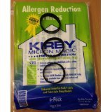 Kirby 204811 Filter Bag Six Pack Micron Magic HEPA (1 Pack 3 Belts)