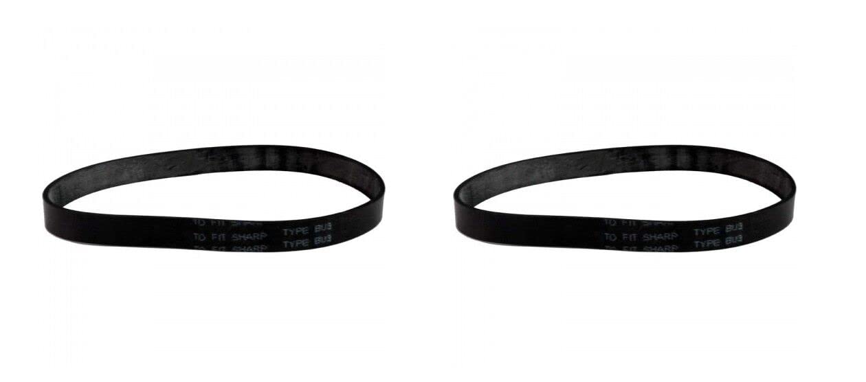 PIATAS OLE Replacement Vacuum Belts for Sharp Type BU-3, 2 Pack
