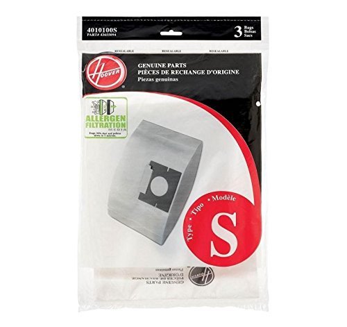 Hoover 4010100S Type S Allergen Bag - 3 Pack