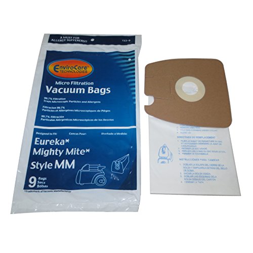 45 Eureka Allergy Mighty Mite Vacuum Style MM Bags, Canister Limited, Sanitaire Vacuum Cleaners, 3670, 3680, 3690, 602695, 60295B, 60295-12, 60296, 60296-12(filteraire), 60297-10, S3681B, SC3683A, SC3686A