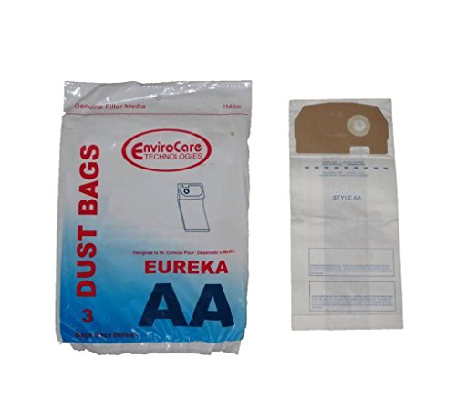 EnviroCare 3 Eureka Style AA 58623 Upright Vacuum Single ply Bags Sanitaire