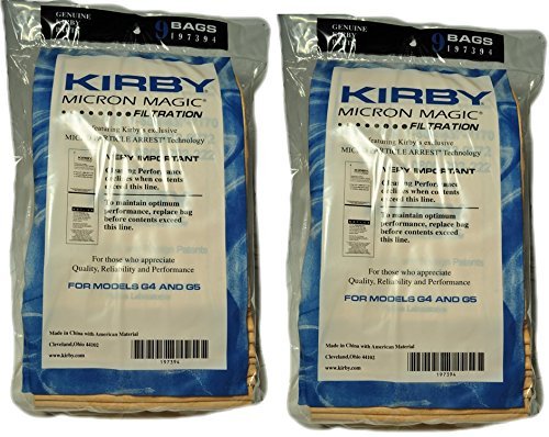 Kirby Micron Magic Bag, 197394, 2 packs of 9 Bags (18 total bags)