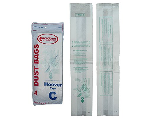 4 Hoover Style C Convertible Upright Bottom Fill Vacuum Cleaner Bags