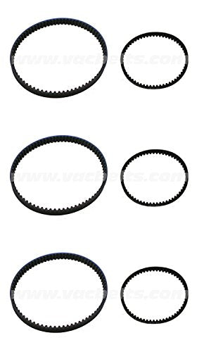 (Ship from USA) (3) BISSELL PROHEAT 2X BELT SETS 2036688 / 2036804 - 6 BELTS TOTAL