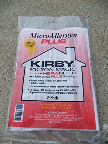 Kirby Allergen Plus Micron Magic Hepa Bags 2 Pk Part - 205814 by Kirby