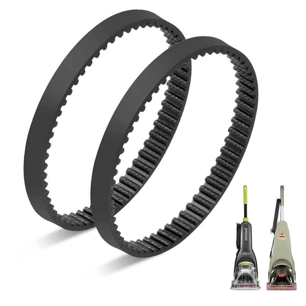 JEDELEOS Replacement Belts for Bissell QuickSteamer & TurboClean PowerBrush Vacuum, Fit Models 1770, 1970, 2080, 2090, 76R9, 2085 and 2089 Series, Replace Parts 2035549 (Pack of 2)