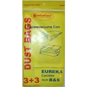 Eureka Canister Style B & S Single Wall Vacuum Bags - 10 Pack
