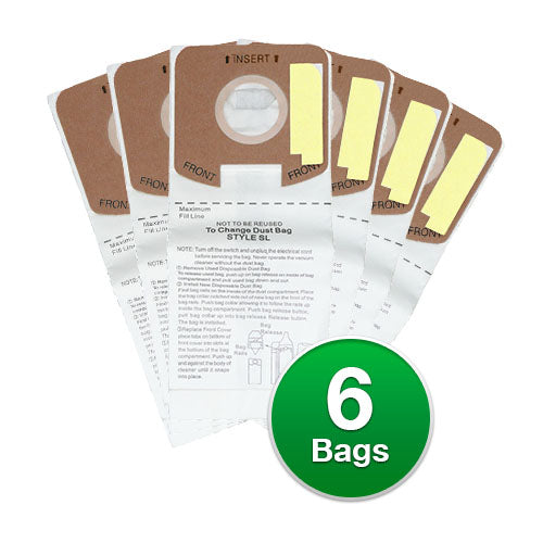 Replacement Vacuum Bag for Eureka 61125 / 156 / Mini Upright S782A (2 Pack)