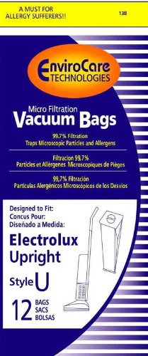 Electrolux Paper Bag, Type U Discovery Upright Micron Env 12p