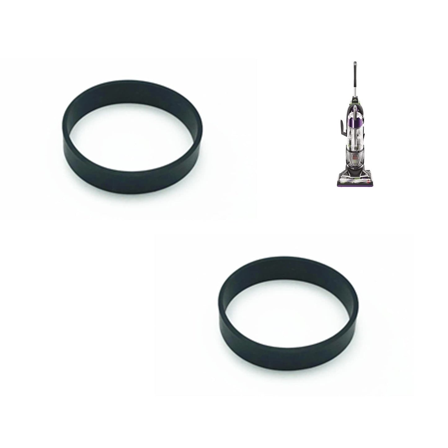 CPAI Replacement Belts for Bissell PowerGlide Pet Lift-Off Vacuum,Compatible with Models 2043,9182,27636,2763,27631,27632,9182W,2763T,88524,88523,1200R,1210,1887,18872,Parts 1601961 (2 Belt)