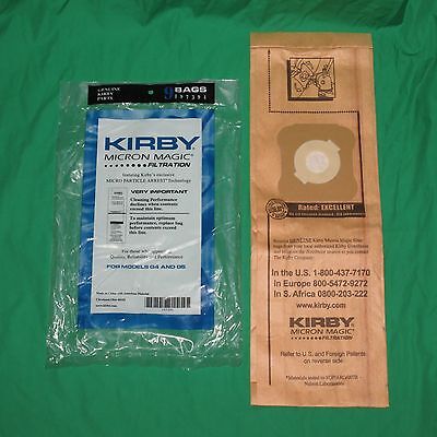 Genuine Kirby Generation 4 & 5 G4/5 Micron Magic Vacuum Bags OEM 197294S 197394A