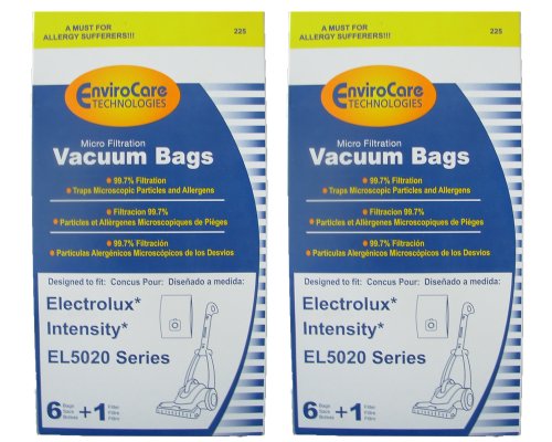 12 Electrolux Intensity Micofiltration Upright Canister Vacuum Cleaner Bags & Filter EL5020