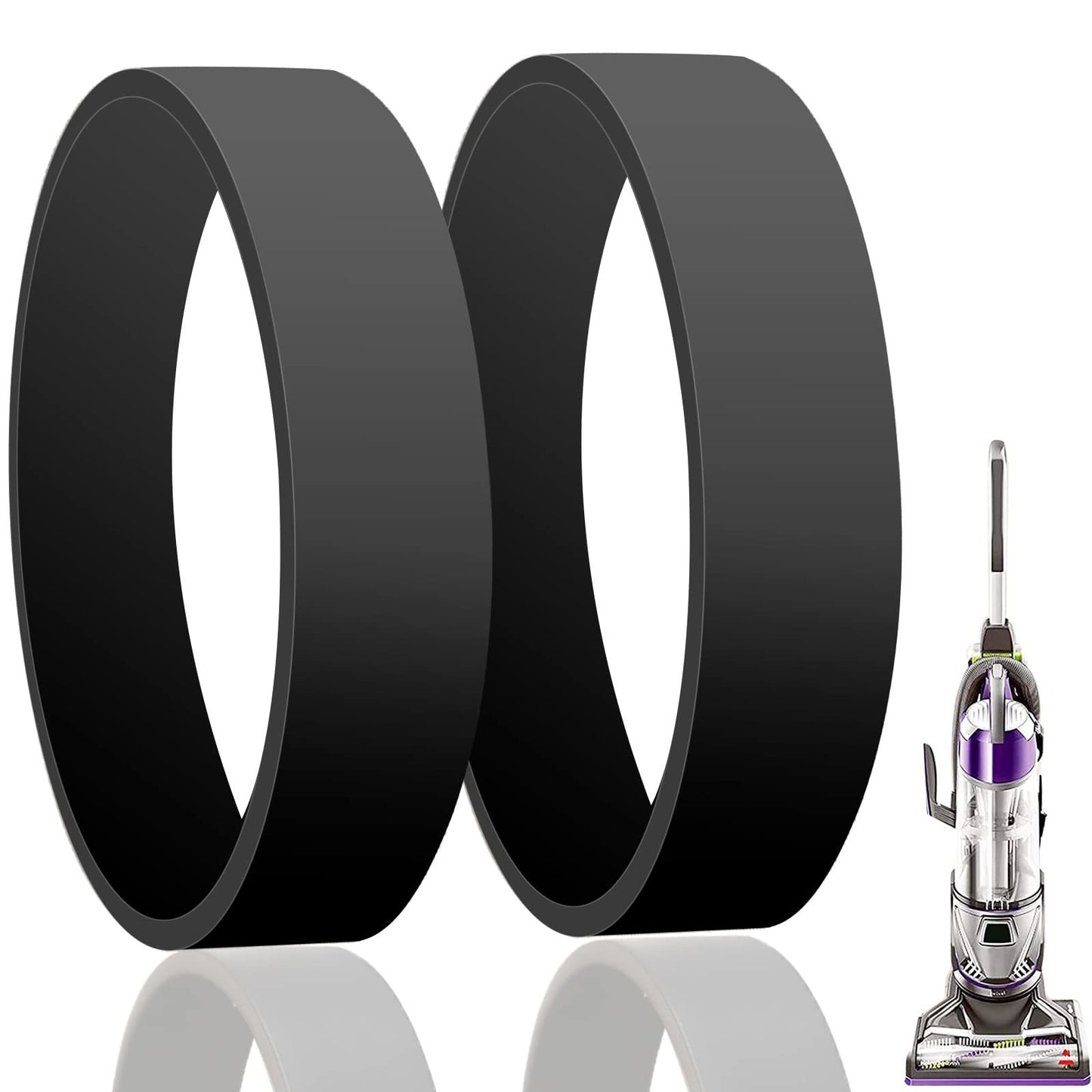 Vacuum Belts Replacement for Bissell PowerGlide Lift-Off Pet Vacuum Cleaner, Vacuum Cleaner Belts Replace Parts 1601961, Fit Models: 2043, 2763, 9182 Series