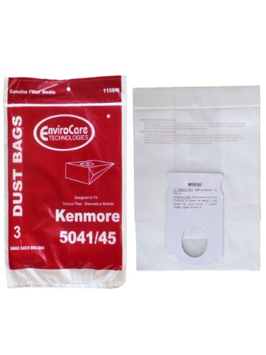 EnviroCare replacement for Kenmore Type H Canister Vacuum Cleaner Bag 203040 24025 23040 20035 20350 20395 24031 24200 24203 21040 24205-3 bags