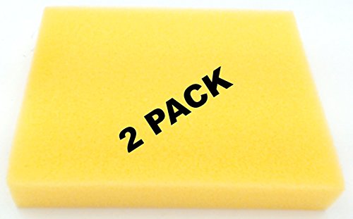 2 Pk, Bissell AeroSwift Vacuum Foam Filter, Yellow, 1600304