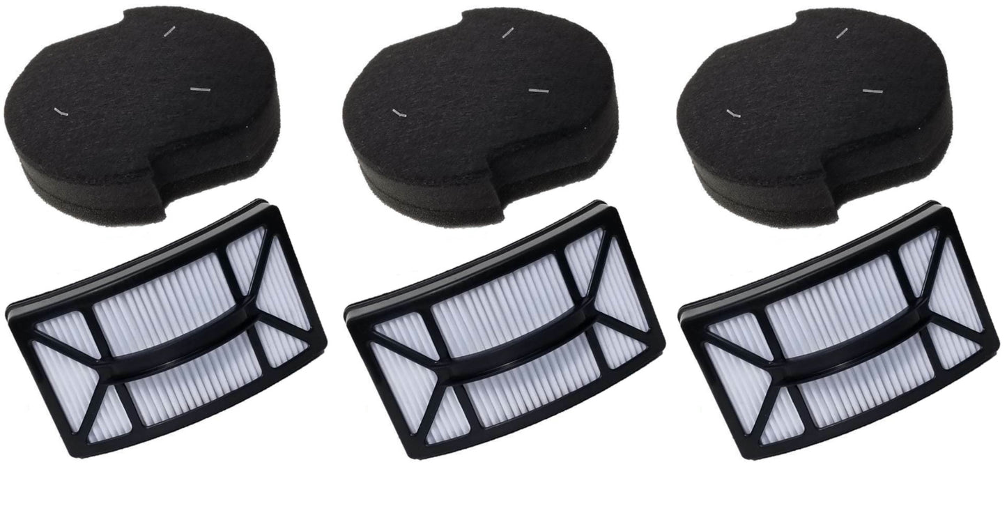(3) Filter Kits for Bissell Powerlifter Pet 160-4127 and 160-4130