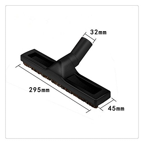 Leoie Home Goods Hard Surface Floor Brush 1 1/4 (32mm) 12-Inch Black Hardwood Floor Brush with Soft Bristles in the kitchen &dining Vacuum Cleaner Attachment