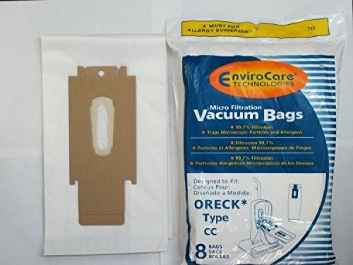 Oreck Vacuum Cleaner Bags To Fit Style Cc; And All Xl Upright Models 8 Pk.; New