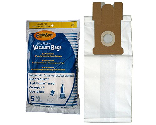 EnviroCare 5 Electrolux Upright Oxygen & Aptitude Micro Filtration Allergy Vacuum Bags