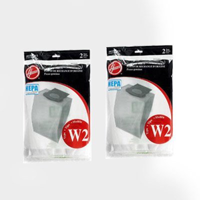 4 bags (2pk) Hoover Type W2 Windtunnel Upright Vacuum Hepa Paper Bags # 401080W2