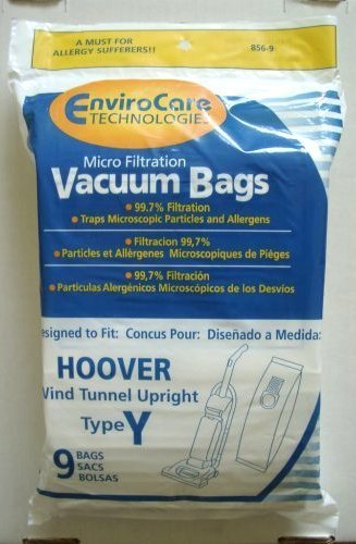EnviroCare Replacement Micro Filtration Vacuum Cleaner Dust Bags for Hoover Windtunnel Upright Type Y 9 pack