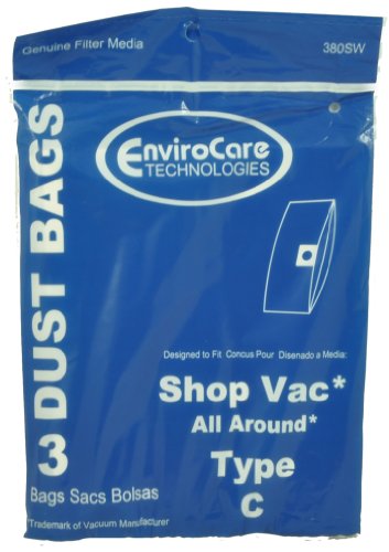 9 Fits For EnviroCare Type Y Vacuum Bags (Fits Wind Tunnel Upright Vacs