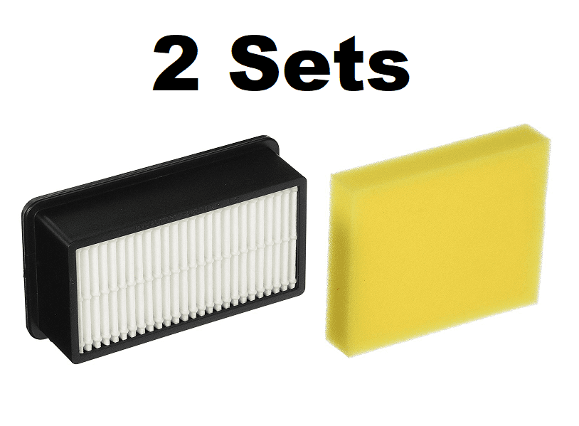 HEPA & Foam Filter 3918 for Bissell 1008 CleanView PowerLifter Vacuum 2032663 2 Packs