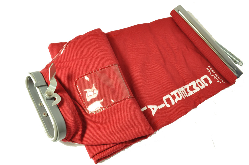 Eureka Sanitaire Red Twill Cloth Shake Out Bag with Top Metal Slide and Spring E-54582-1