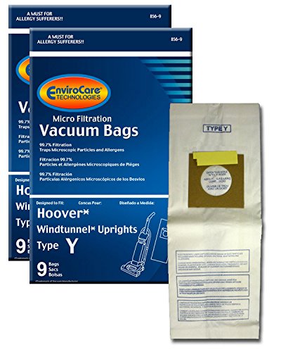 EnviroCare Replacement Micro Filtration Vacuum Cleaner Dust Bags for Hoover Windtunnel Upright Type Y 18 pack