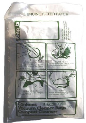 EnviroCare Replacement Vacuum Cleaner Dust bags Designed to Fit TriStar and Compact Canisters 12 pack