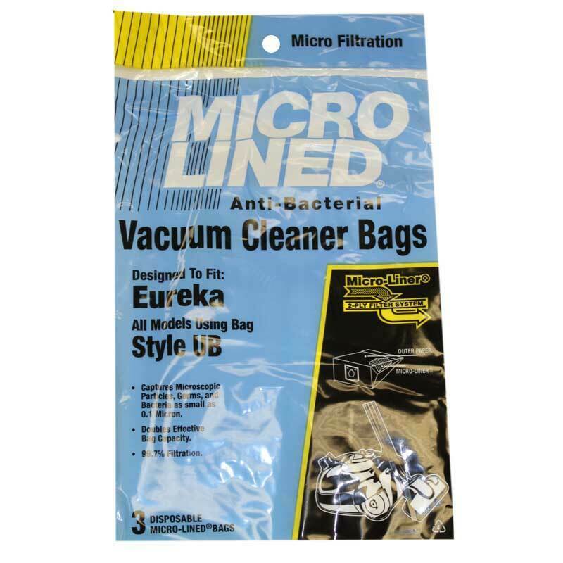 Eureka Style UB 61240 Micro Allergen Vacuum Cleaner Bags by DVC Made in USA