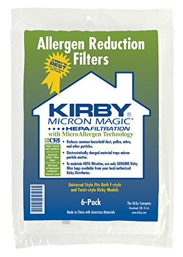 Kirby 204811 Filter Bag Six Pack Micron Magic HEPA (54 Bags)