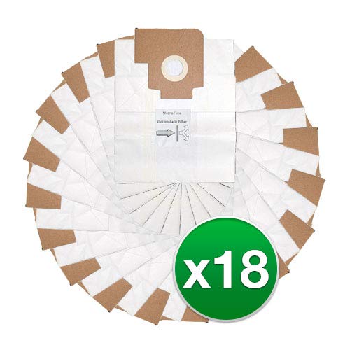 Eureka 6975, 6990, Style MEGA Canister Vacuum Cleaner Paper Bags 3Bags/Pack # 312 (18 Bags)