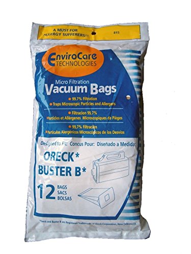N2 Oreck Buster B Allergy canister vacuum bags 12PK