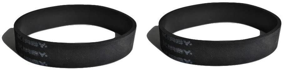 Replacement For Compatible With 2 Kirby 159056, 159056S, 505 Thru Tradition Black Vacuum Flat Belts