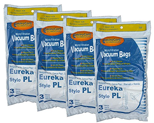 12 Eureka Electrolux Style PL Microfiltration Upright Vacuum Cleaner Bags