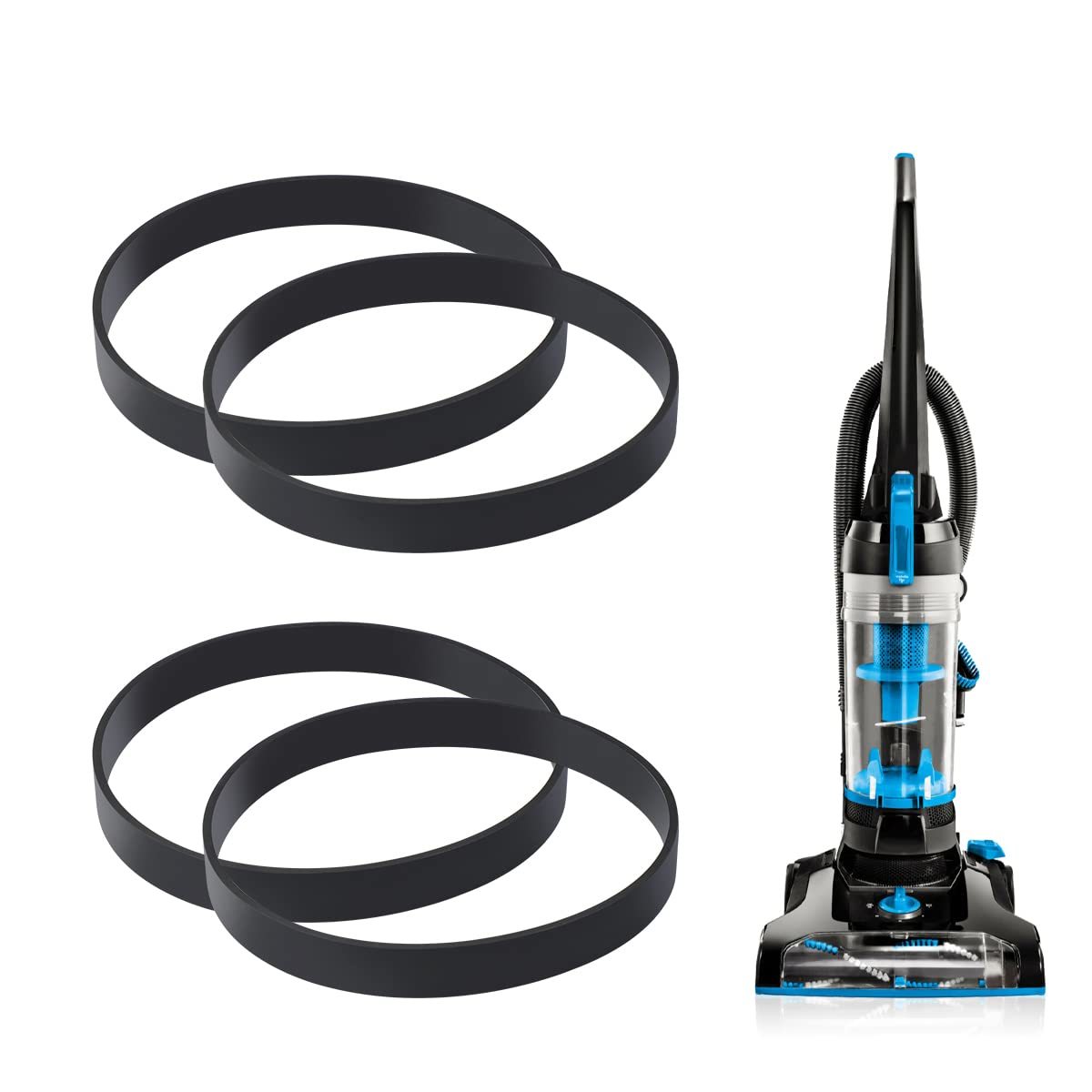 LANMU Style 7/9/10 P/N 3031120 Replacement Belt Compatible with Bissell PowerForce Helix/Cleanview Powerlifter Swivel Rewind Pet Carpet Vacuum Cleaner (4 Pack)